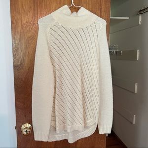 Lou and Grey Ivory Turtleneck Sweater Womens Size Small